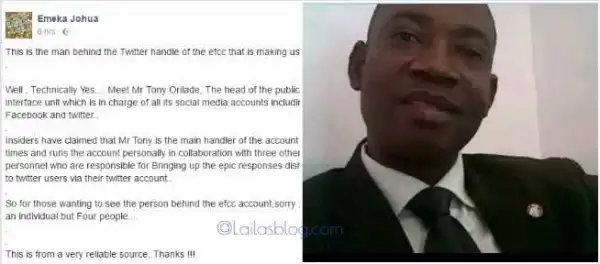 How True? Is This The Comic Man Behind The EFCC Official Twitter Handle? (Photo)